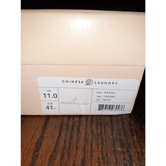 New Size 11 White Leather Chinese Laundry Deana Slides Sandals Summer Sh… - Picture 4 of 4